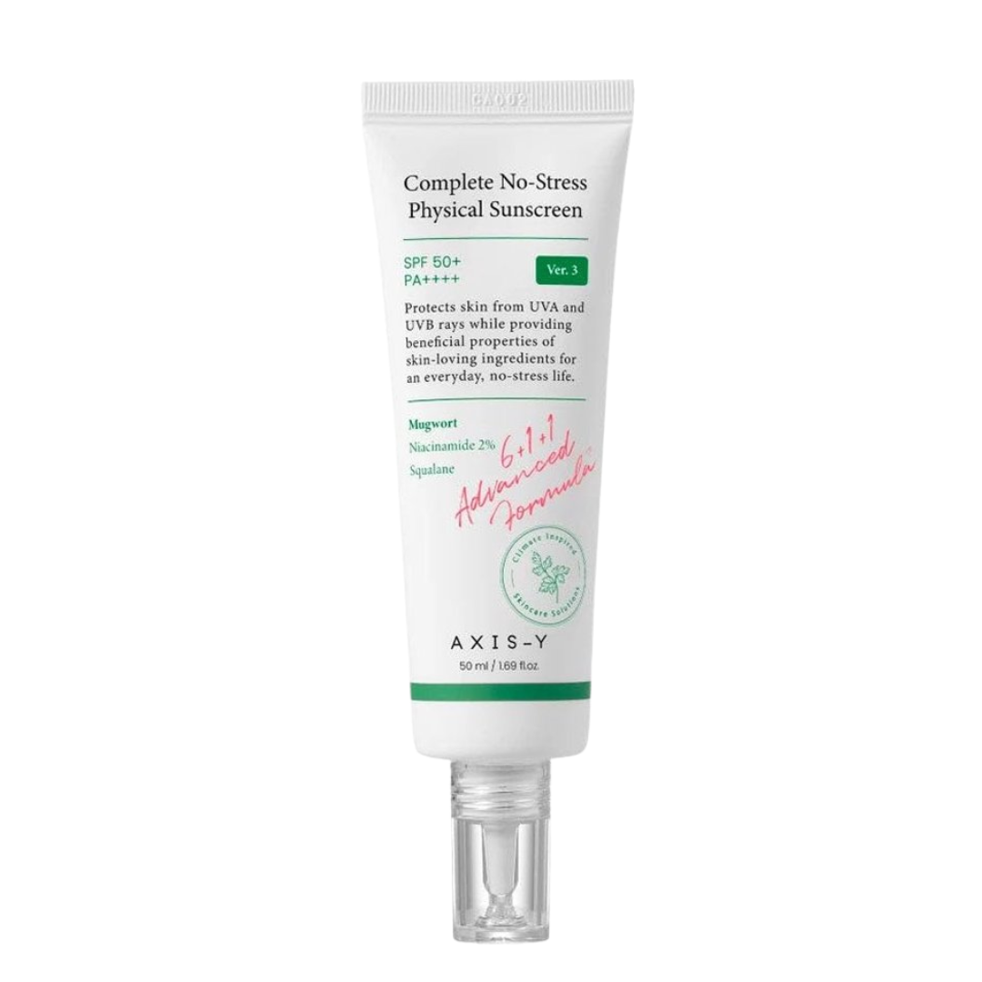 Axis-Y Complete No-Stress Écran solaire physique SPF 50+ PA++++